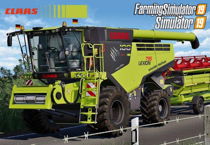 Claas Lexion 795 Monster Limited Edition v1.0 for FS19