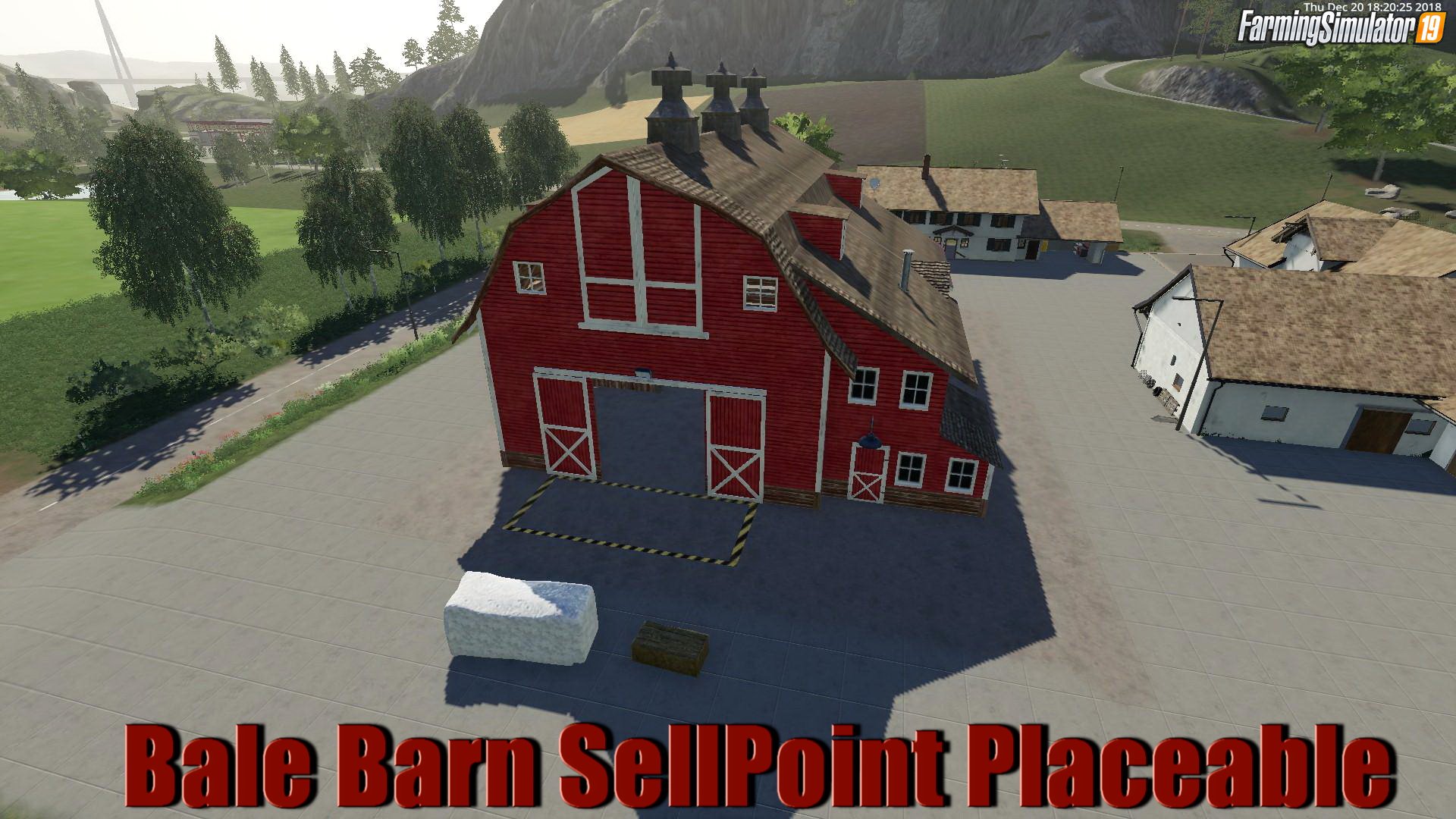 Bale Barn SellPoint Placeable v1.0 for FS19