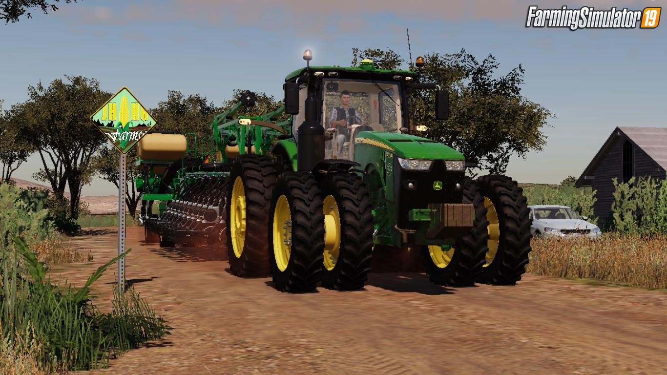 Tractor John Deere 8R USA 2018 by JHHG Modding for FS19