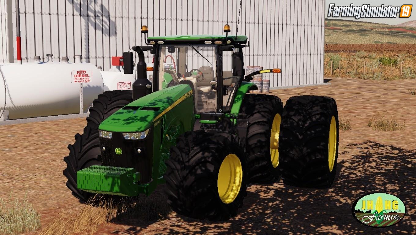 Tractor John Deere 8R USA 2018 by JHHG Modding for FS19