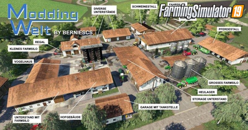 MW PLATZIERBARER HOF v1.0 for FS19