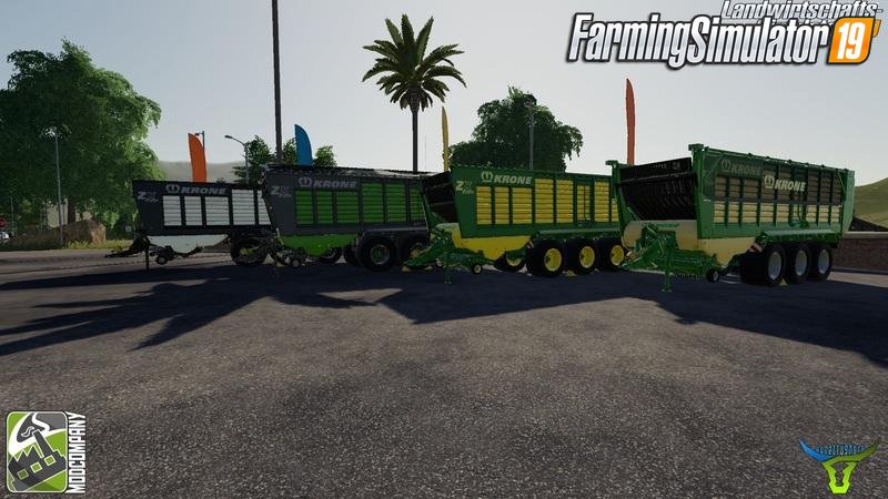 Trailer Krone Pack by Bonecrusher6 for FS19