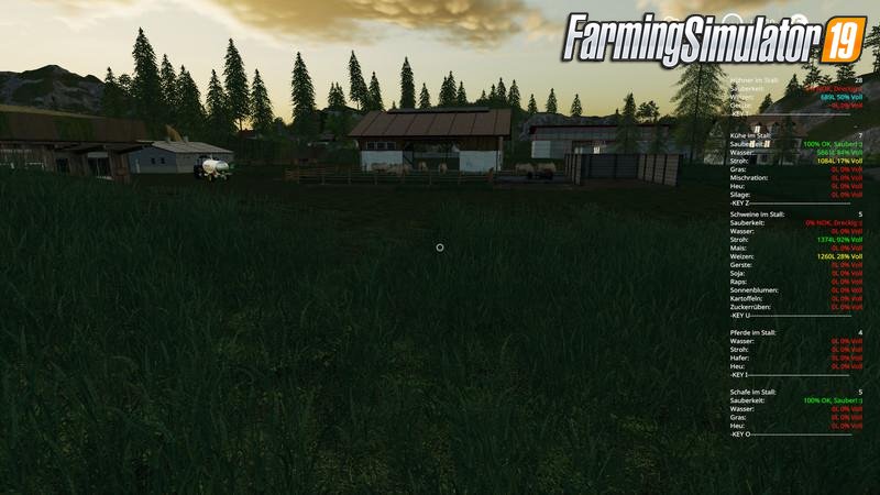 Animals HUD Final multilingual + production + colors v3.0 for FS19