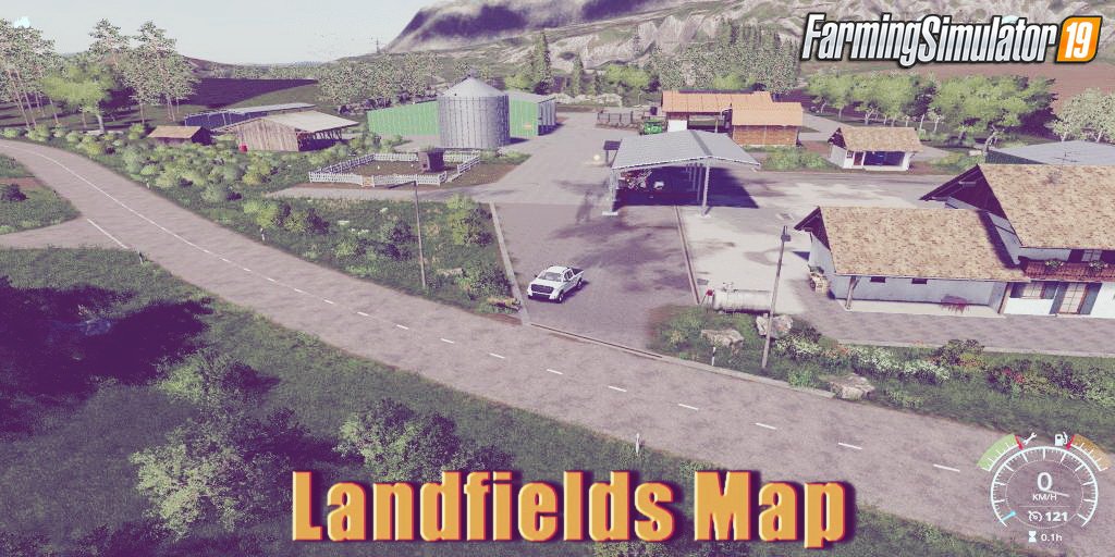 Landfields Map v1.0 by TheSnake for FS19