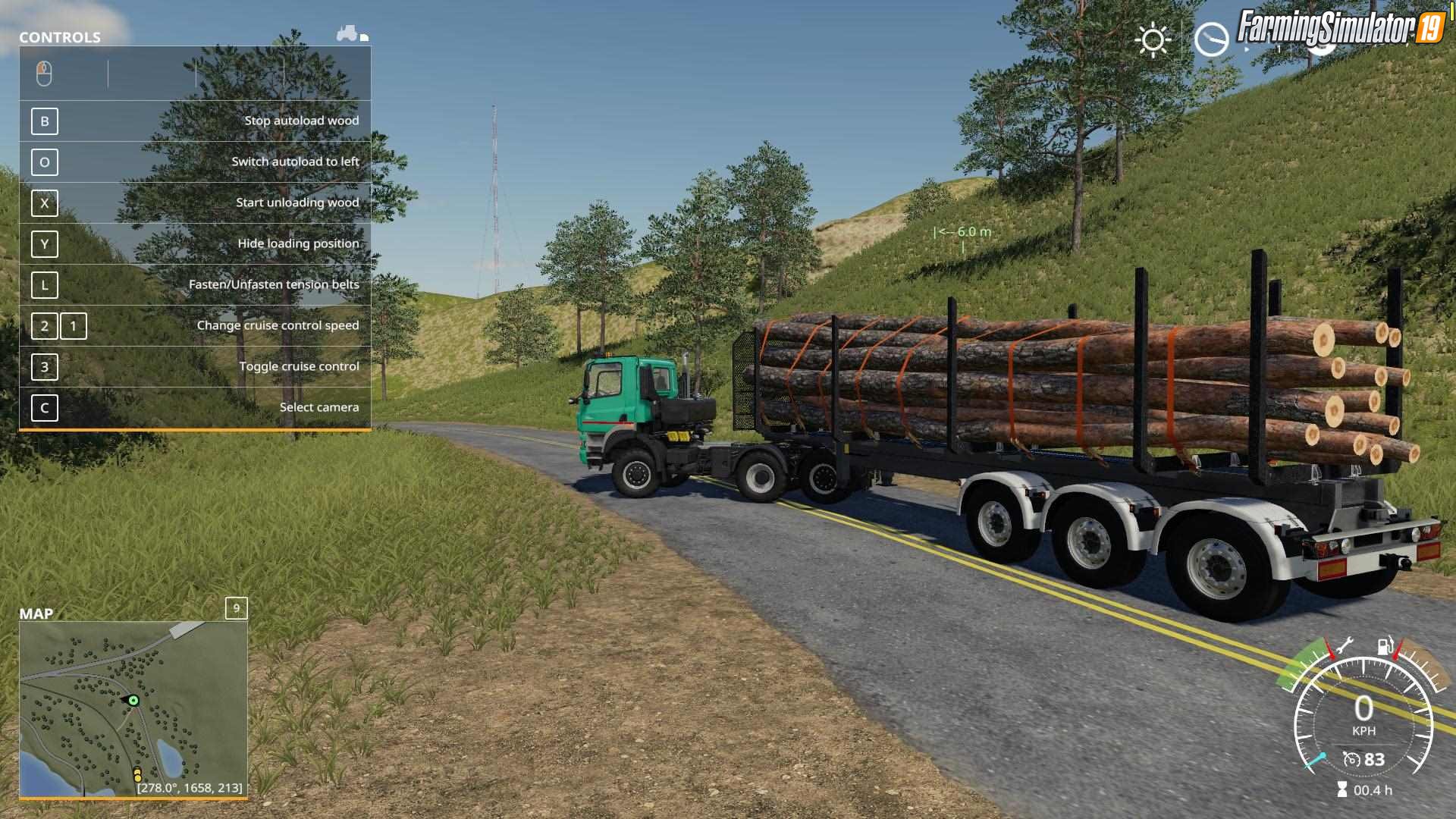 Timber Runner Wide With Autoload Wood for FS19