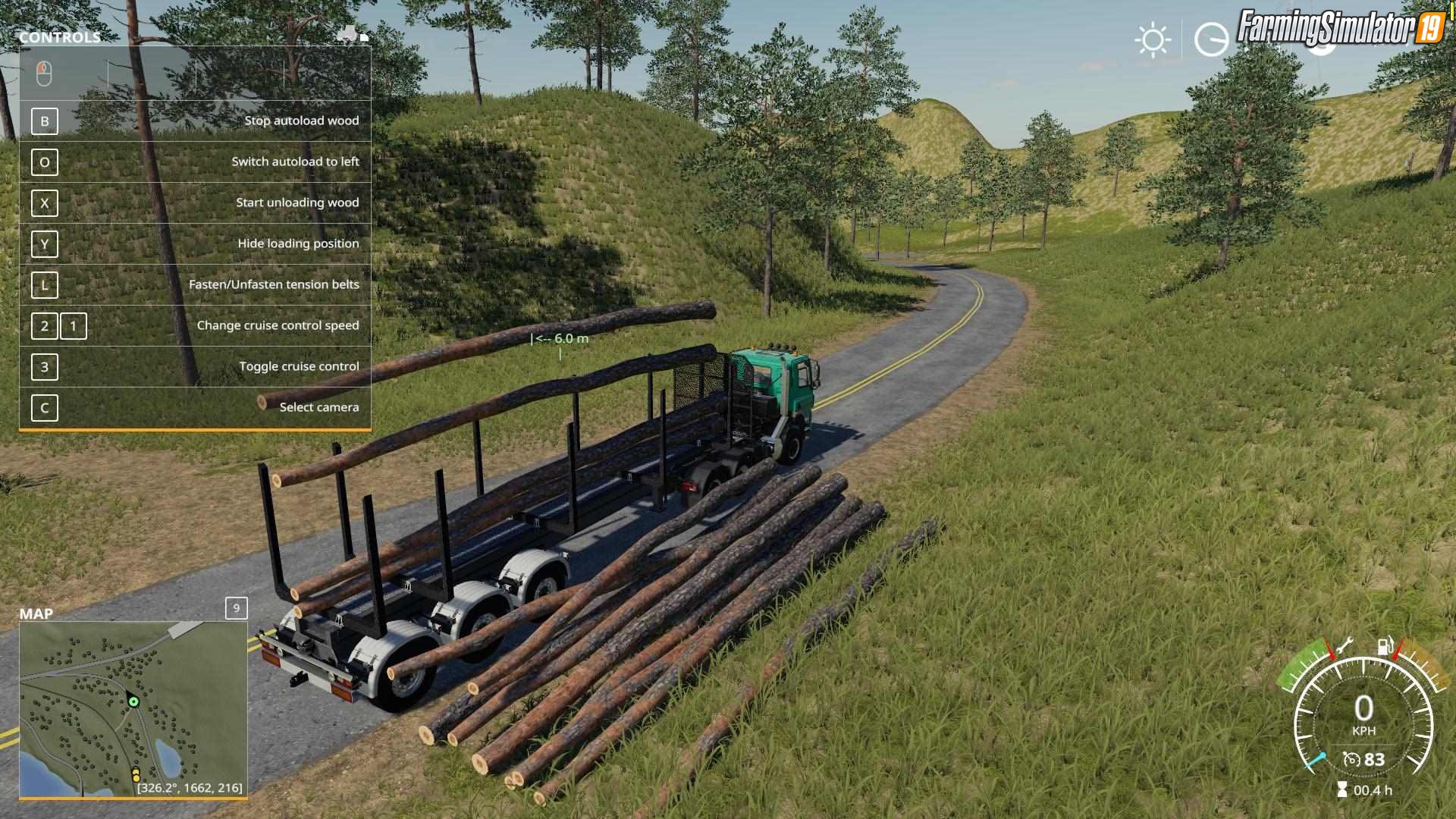 Timber Runner Wide With Autoload Wood for FS19