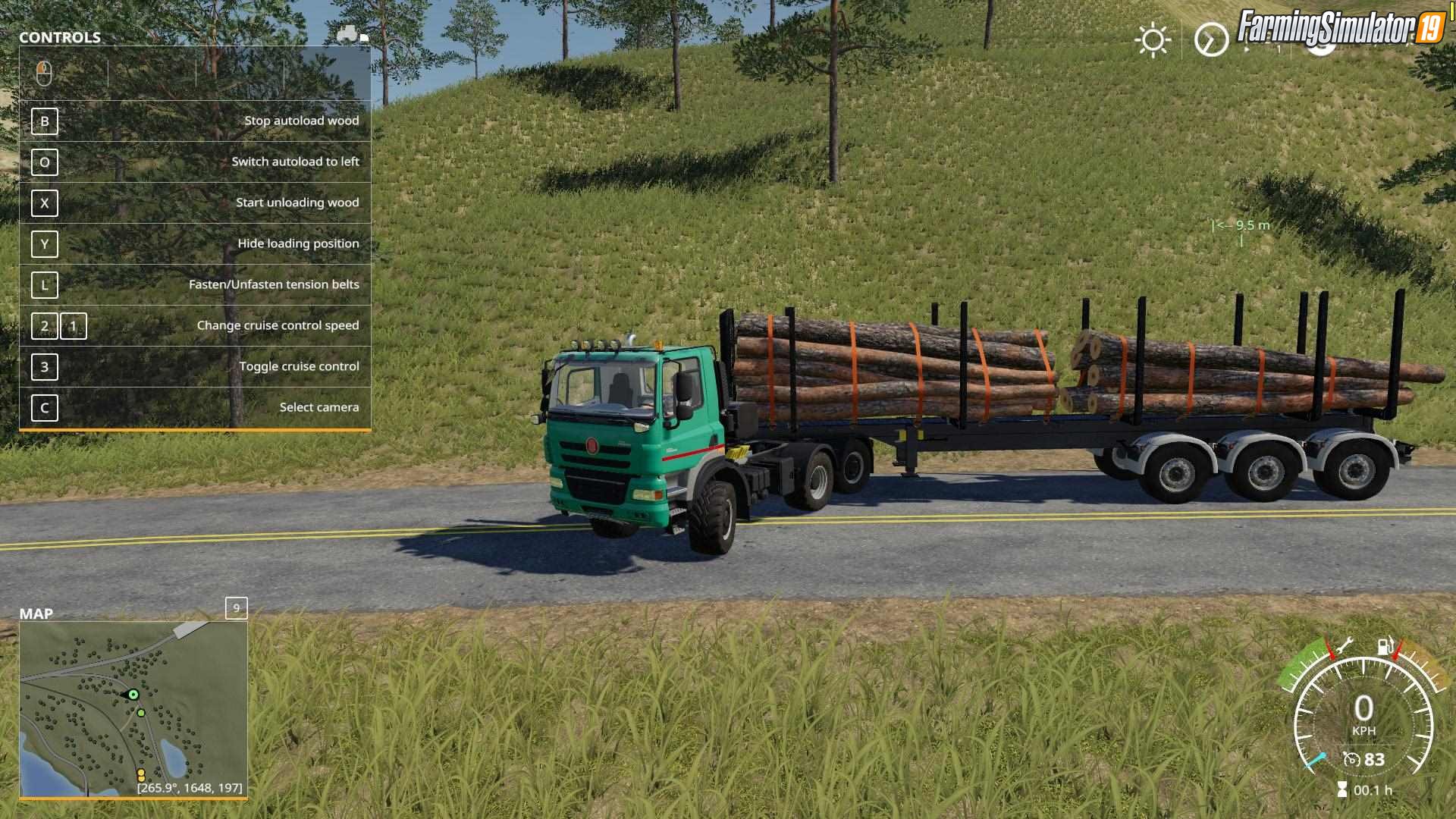 Timber Runner Wide With Autoload Wood for FS19