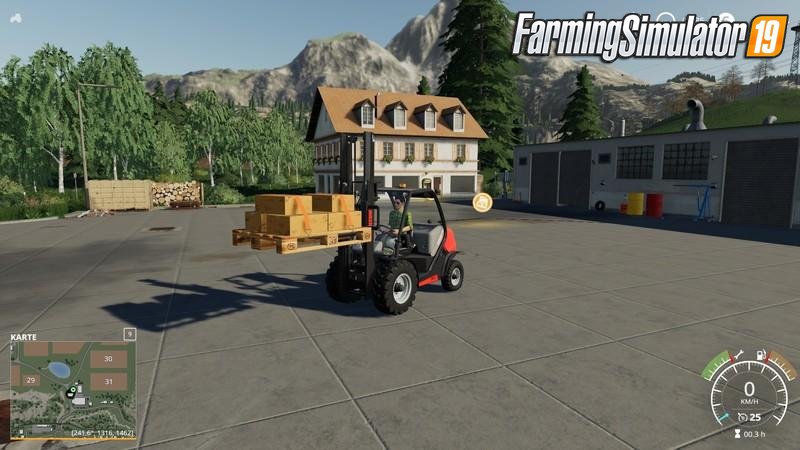 Europoolpallet with tension belts v1.0 for FS19