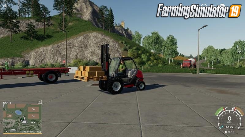 Europoolpallet with tension belts v1.0 for FS19