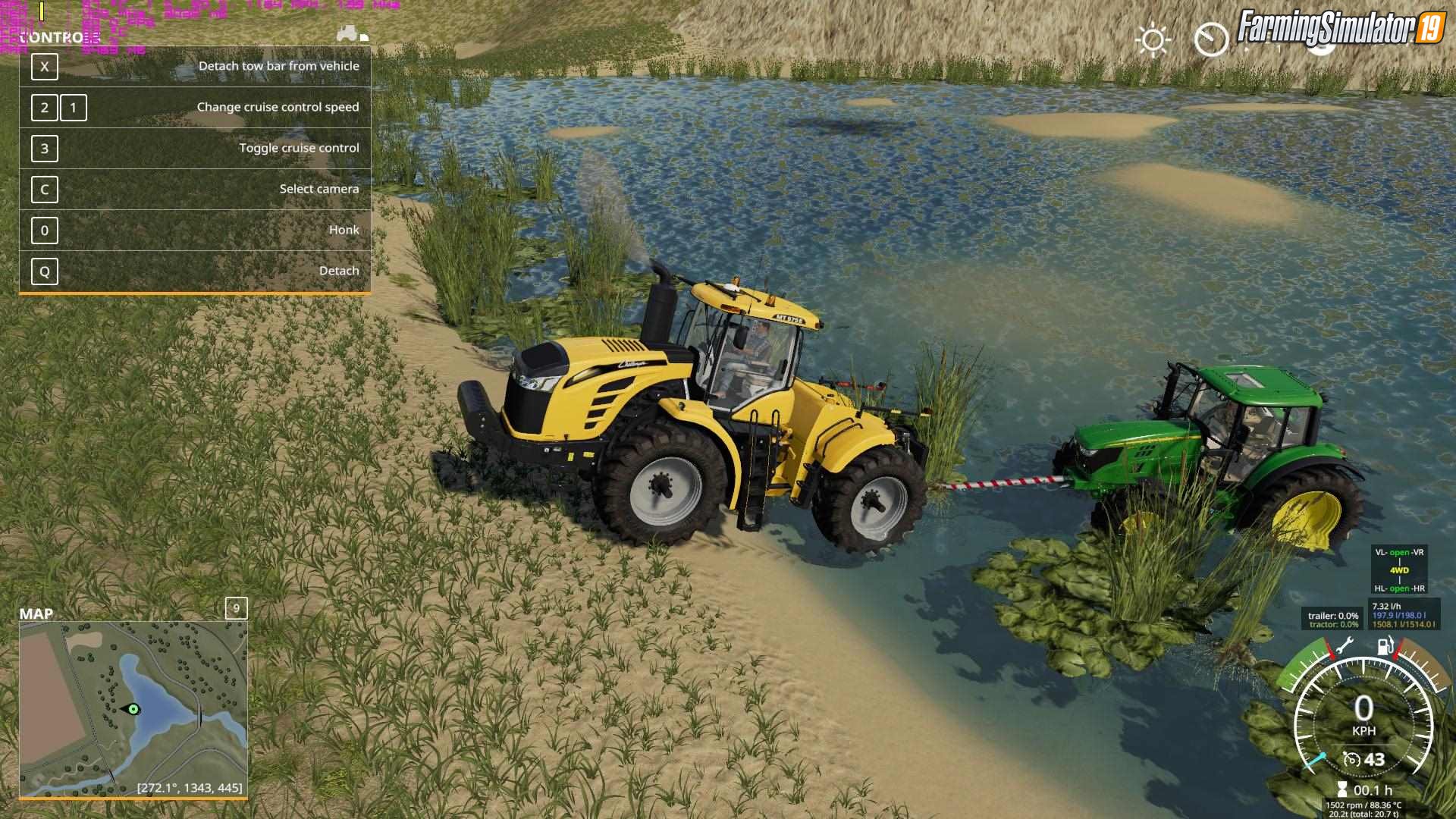 Tow Bar Mod for FS19