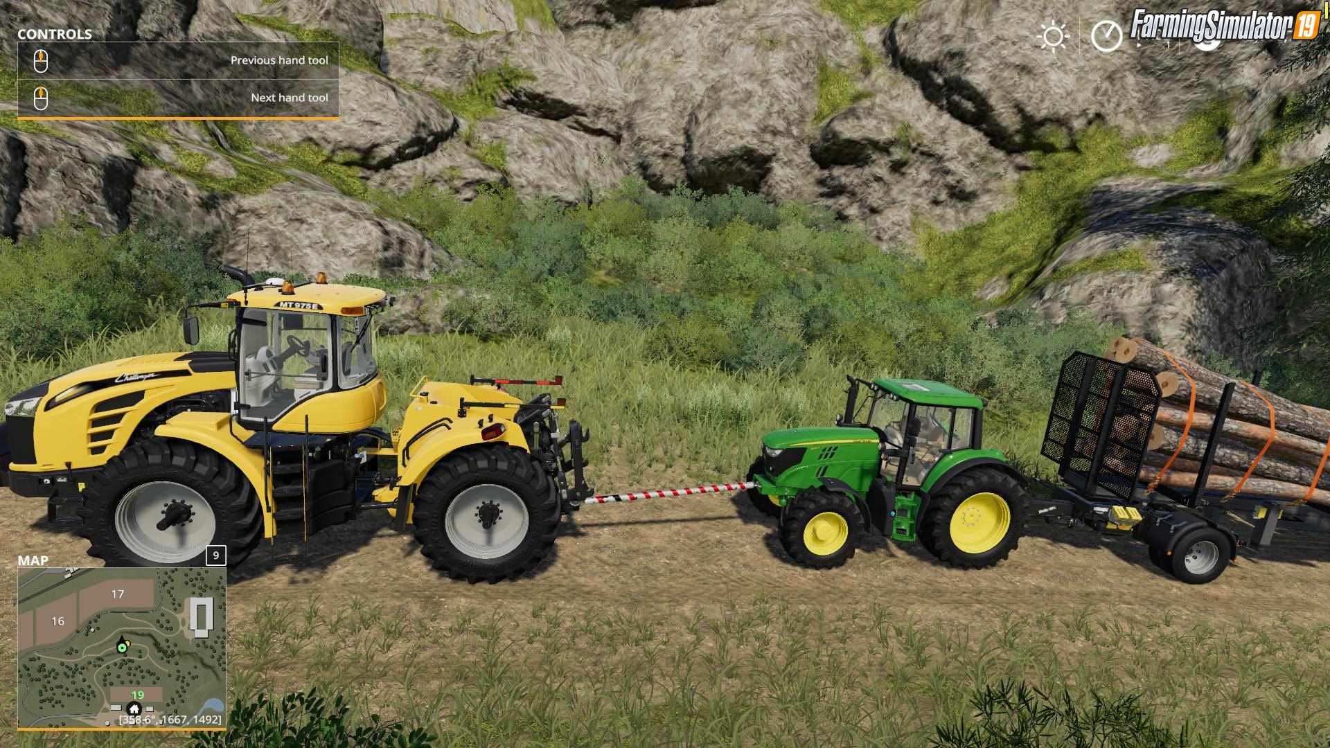 Tow Bar Mod for FS19