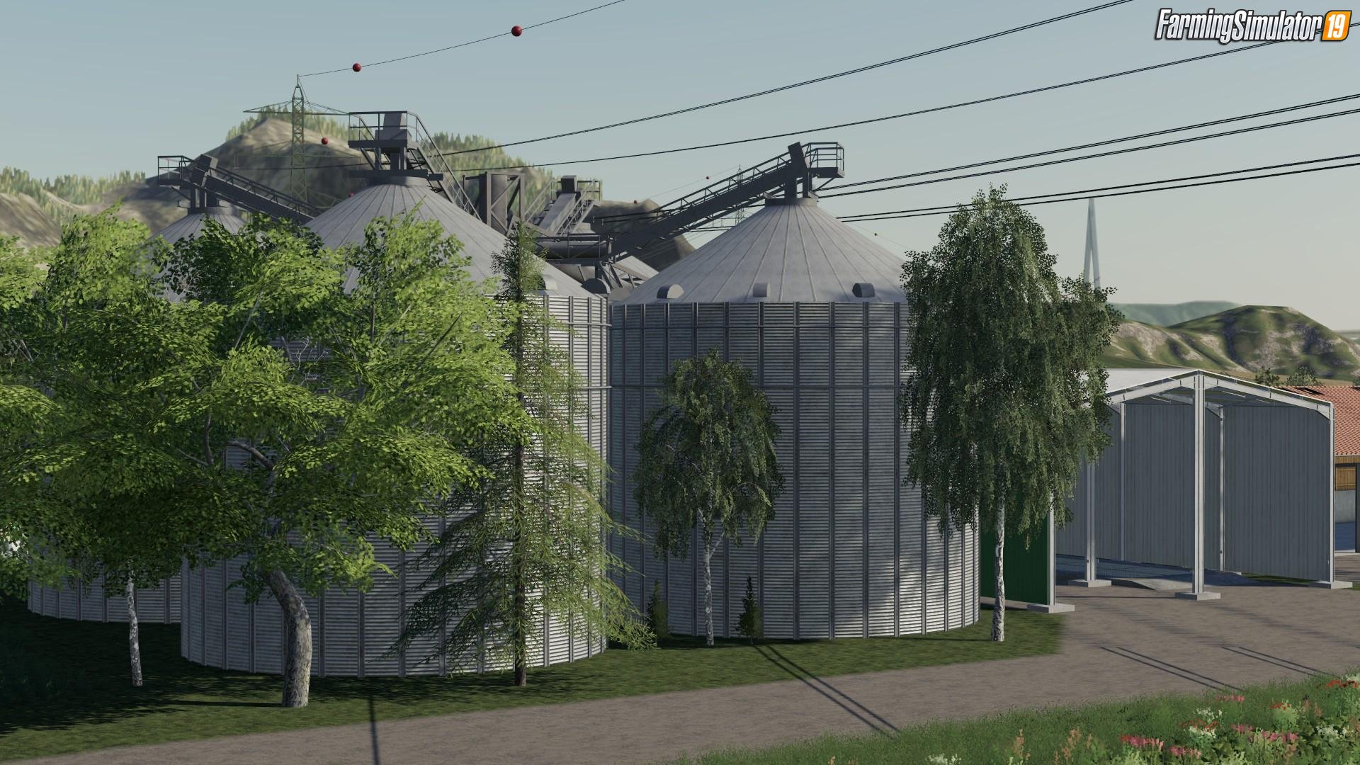 Large silo facility by PM-Modding for FS19