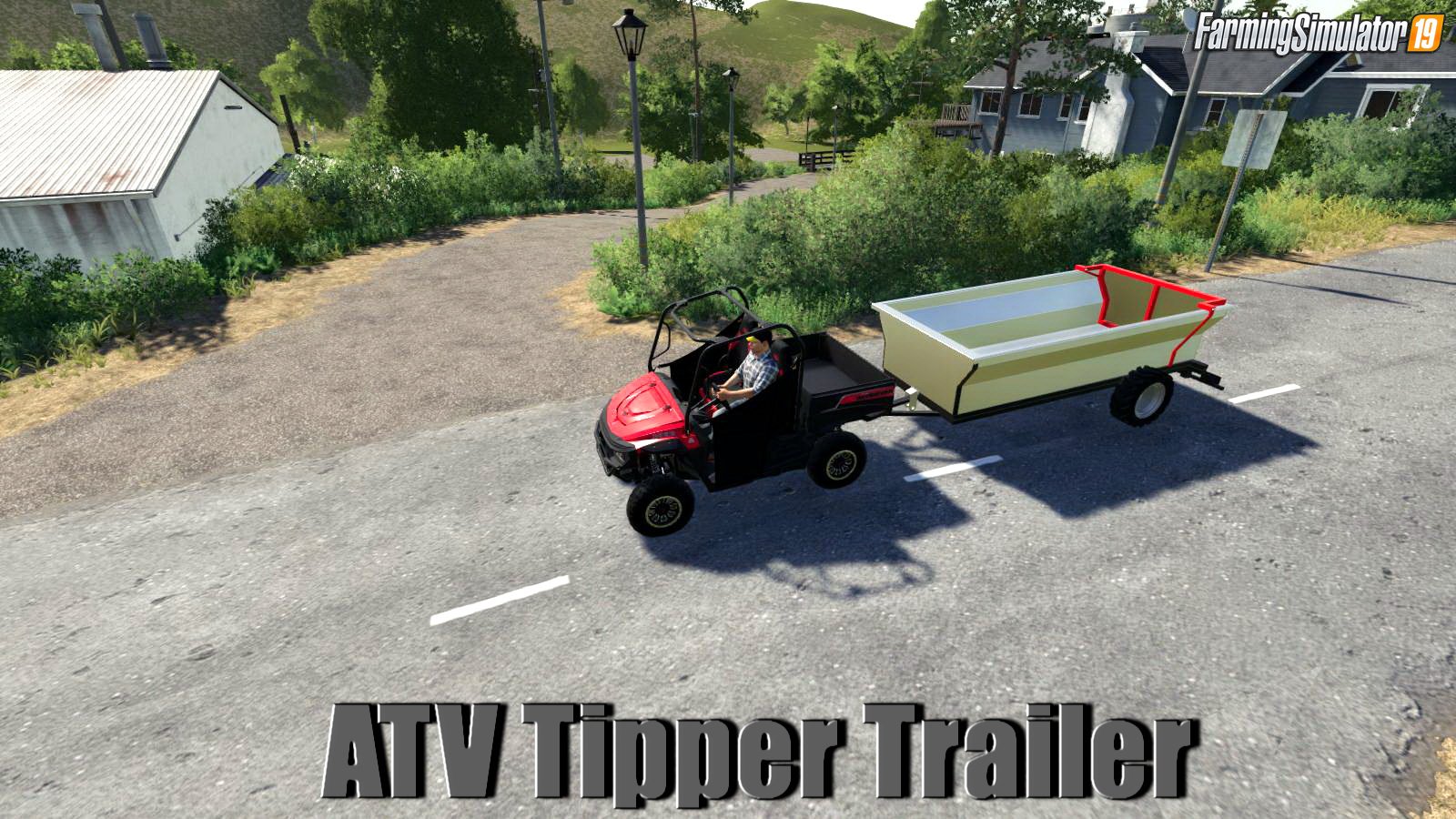 ATV Tipper Trailer by brandon092 for FS19