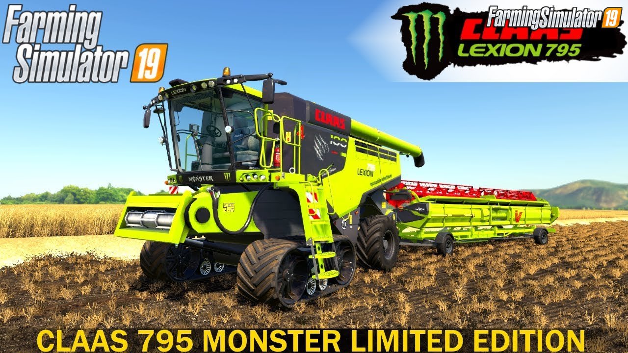 Claas Lexion 795 Monster Limited Edition v2.0 for FS19
