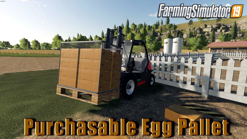 Purchasable Egg Pallet v1.0 for FS19