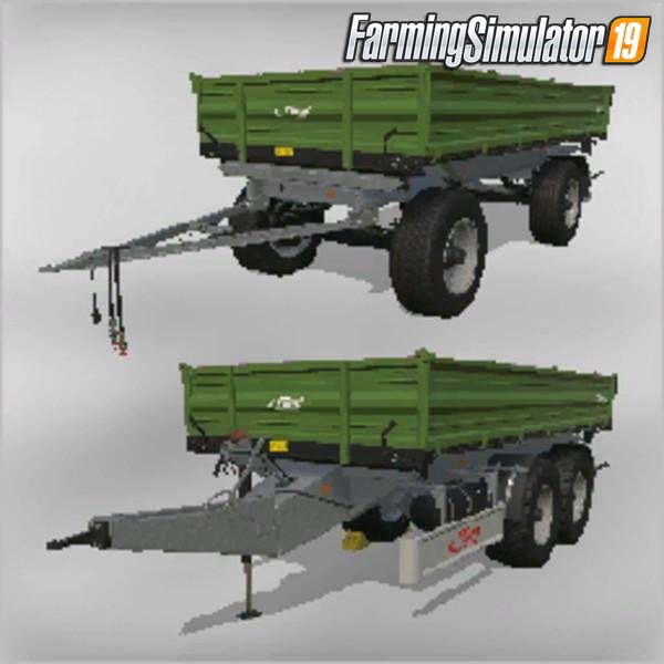 Fliegl Trailer Pack TDK 160 & DK160 for FS19