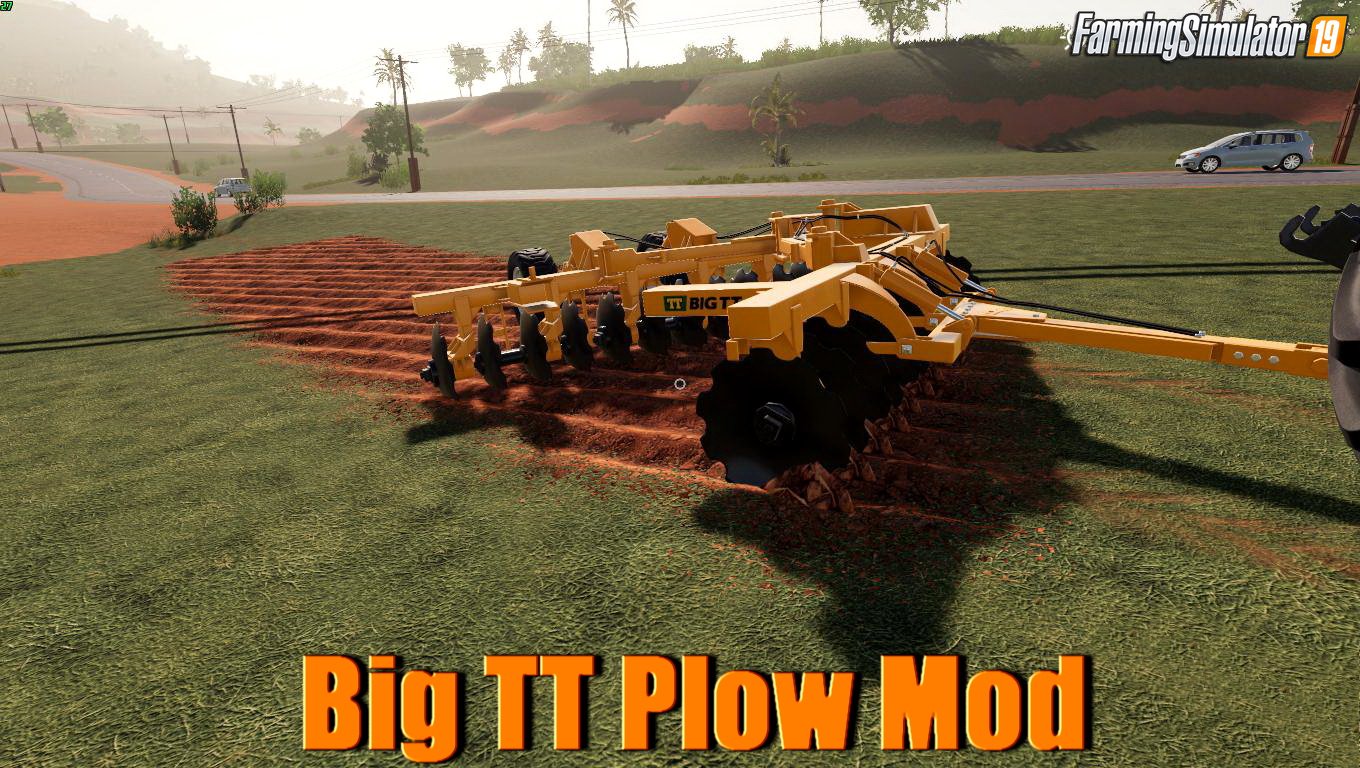 Big TT Plow Mod v1.0 by Angus Goldrush for FS19