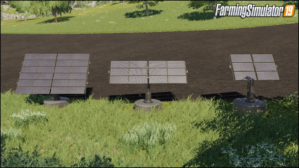 Placeable Solar Panels for FS19
