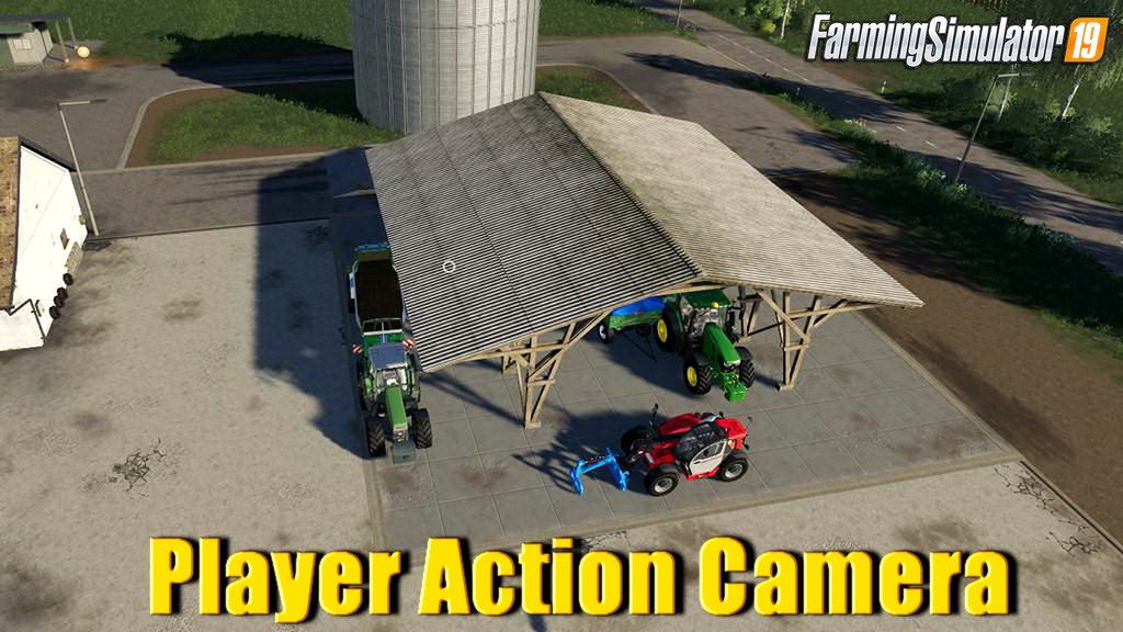 Player Action Camera Mod by Wopster for FS19