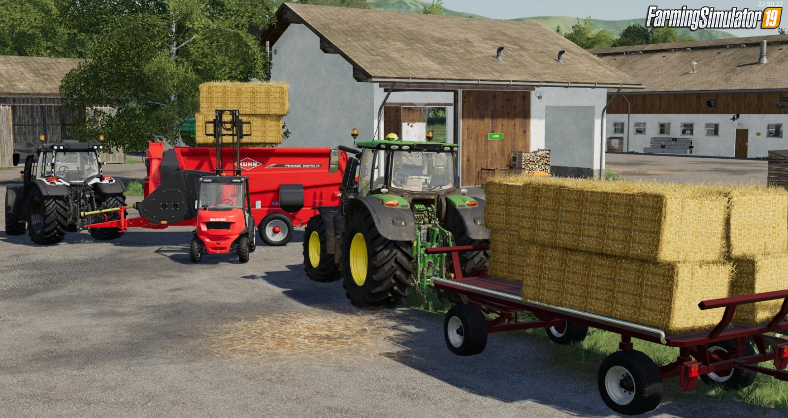 Trailer Krone Emsland Ballen Wagon for FS19