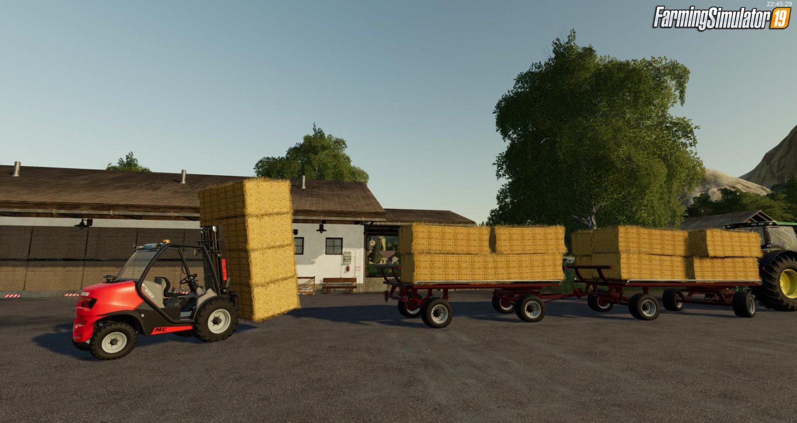 Trailer Krone Emsland Ballen Wagon for FS19