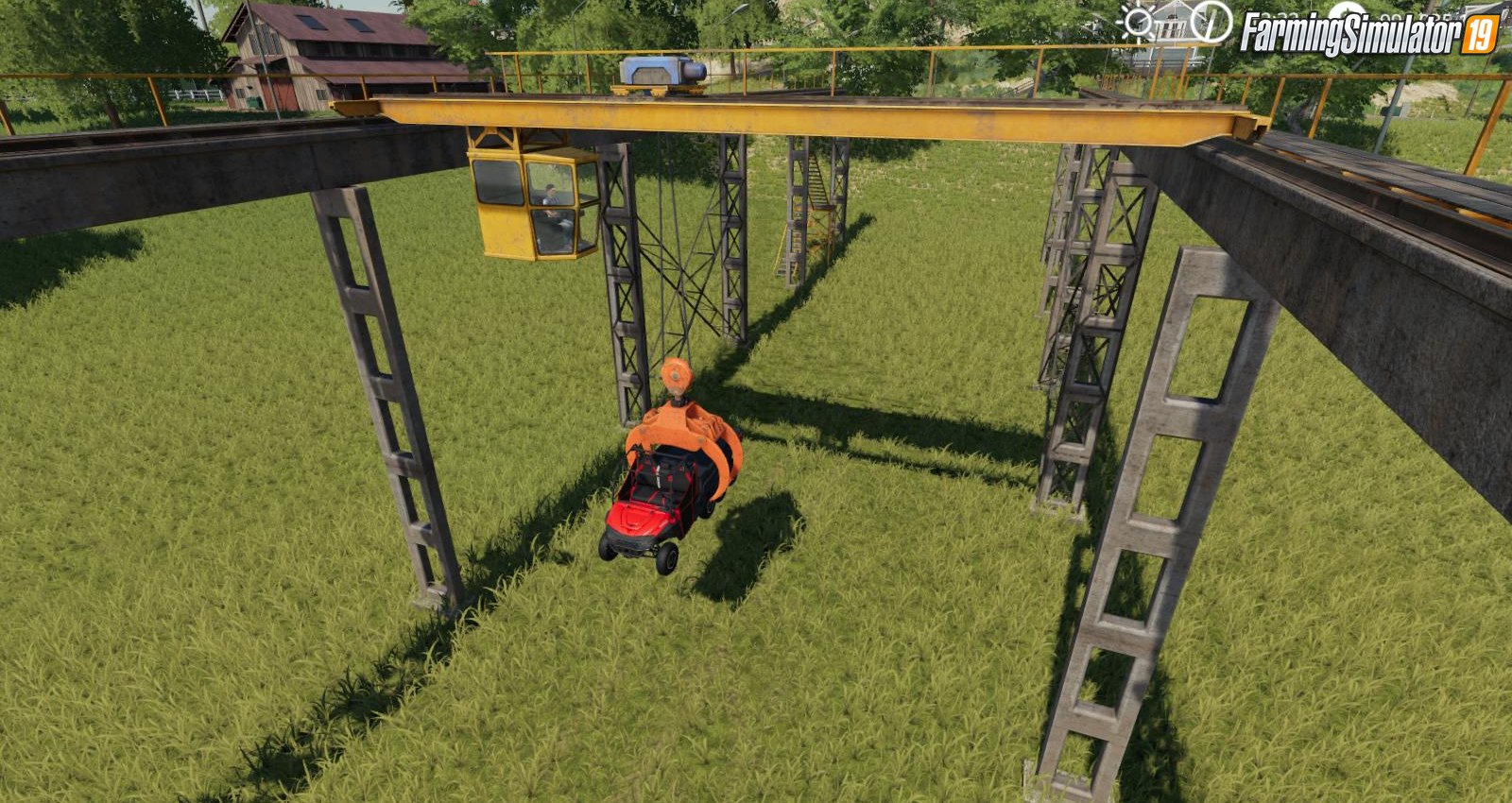 Working Rail Crane by brandon092 for FS19