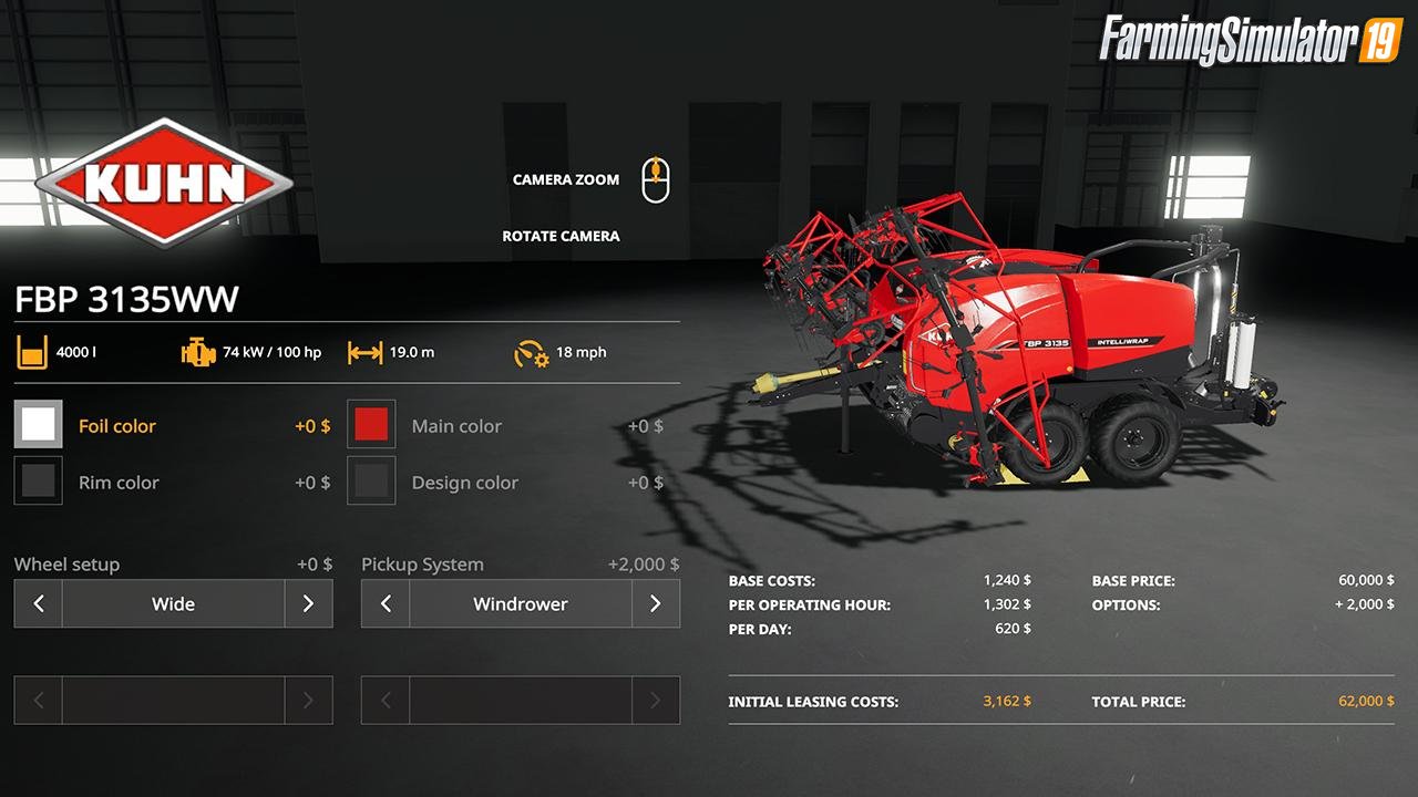 KUHN FBP3135 v1.0 for FS19