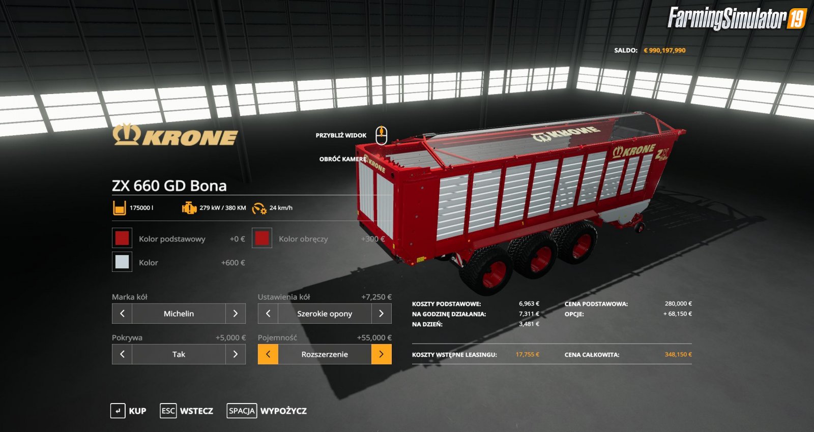 Trailer Krone ZX 660 GD Bona for FS19