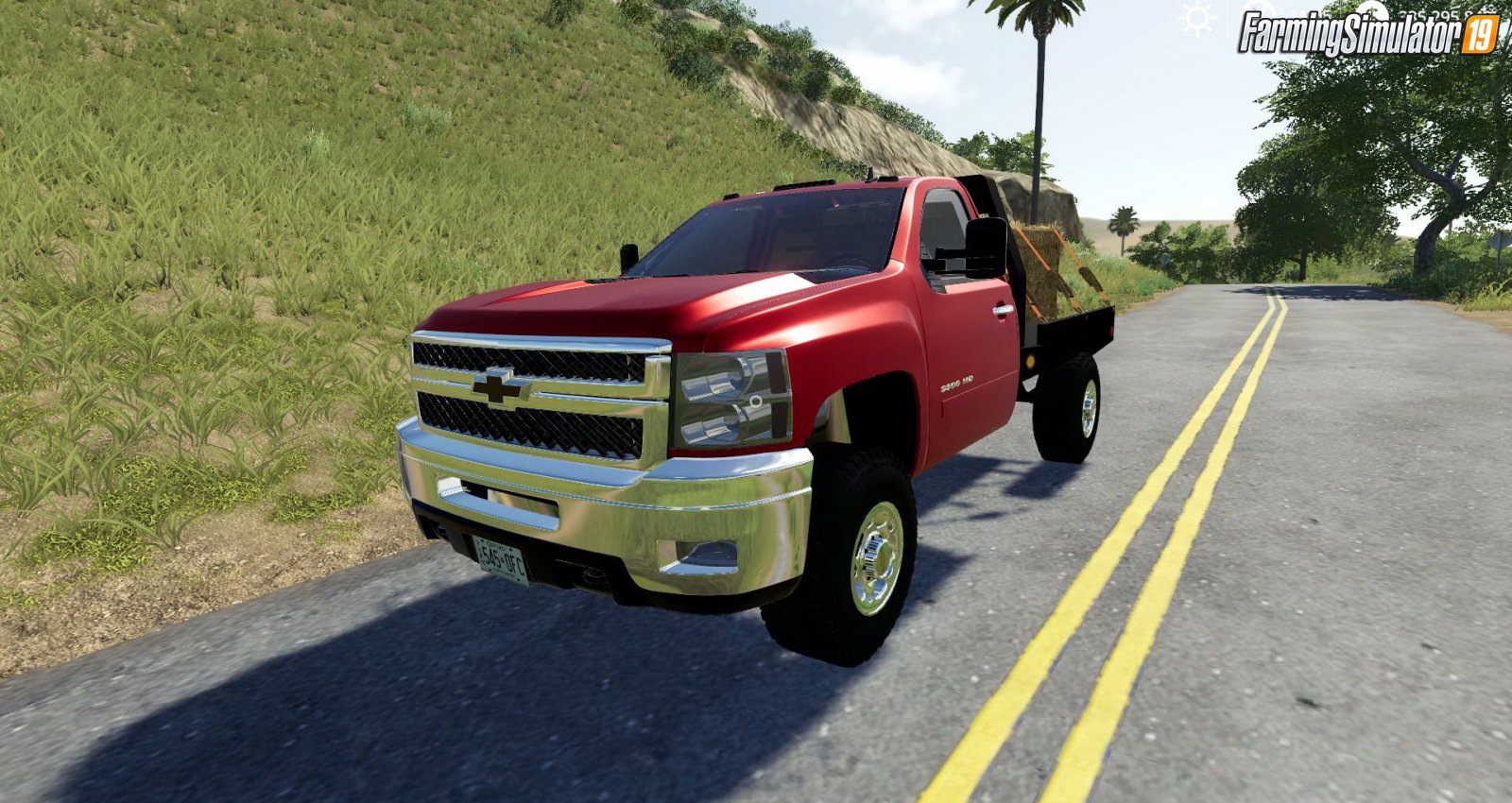 Chevy Silverado 2500HD Single Cab Flatbed 2010 for FS19