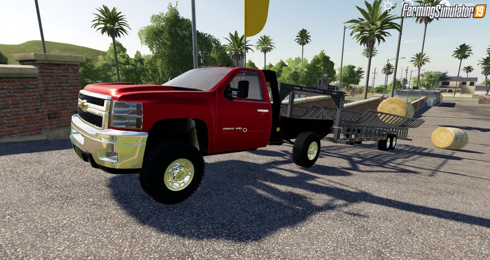 Chevy Silverado 2500HD Single Cab Flatbed 2010 for FS19