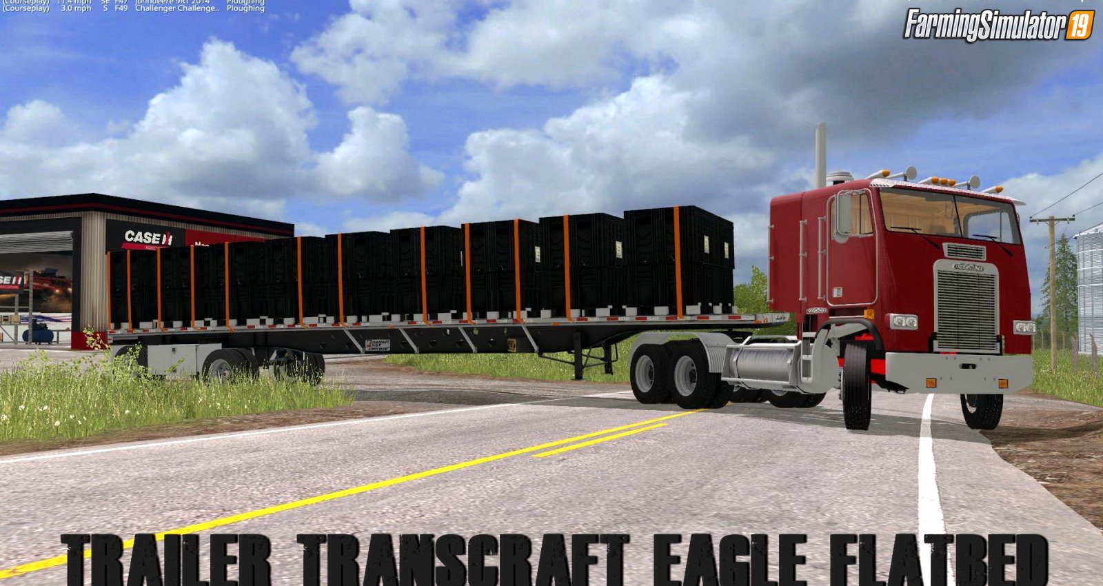 Trailer Transcraft Eagle Flatbed for FS19