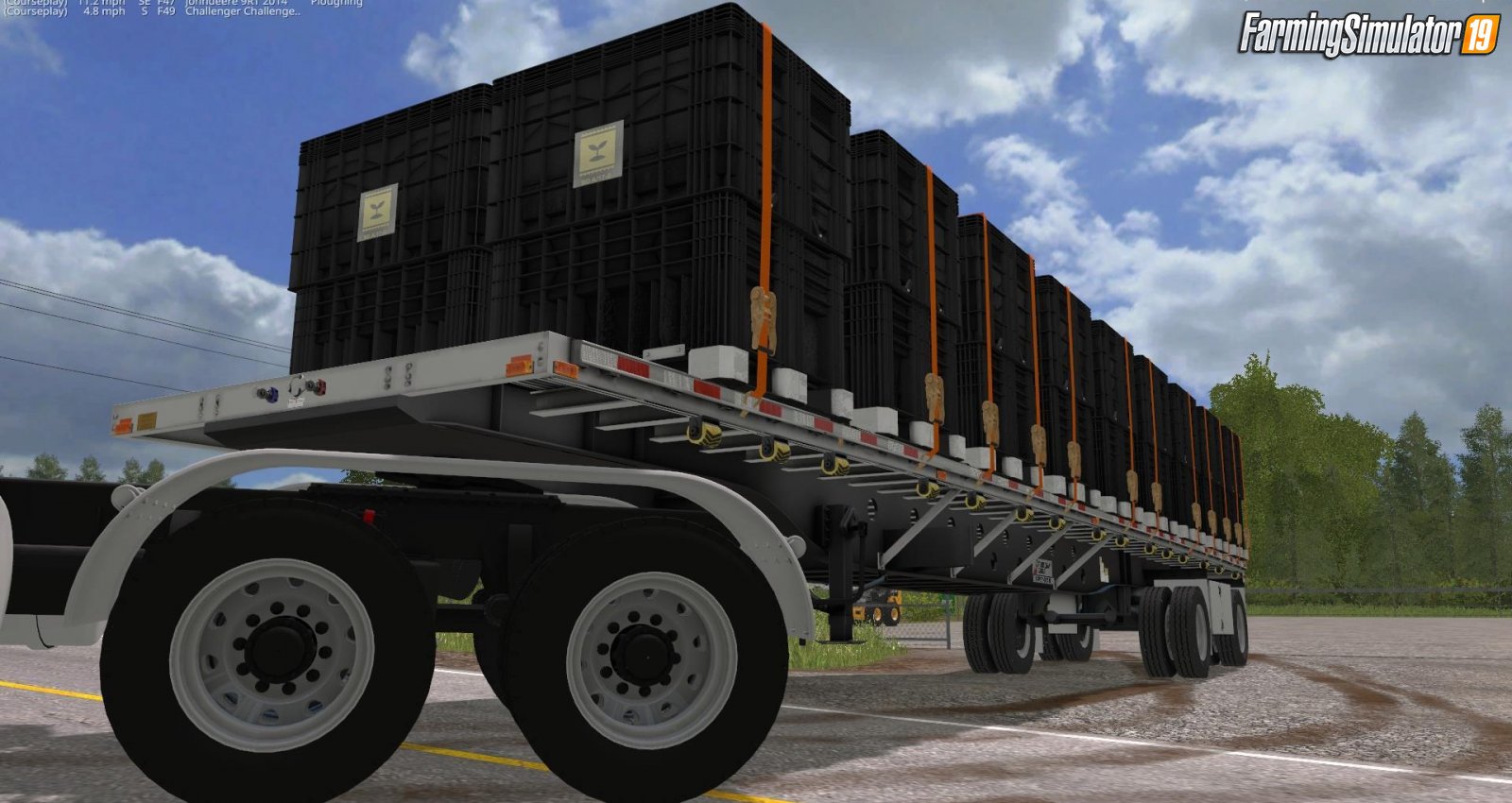 Trailer Transcraft Eagle Flatbed for FS19