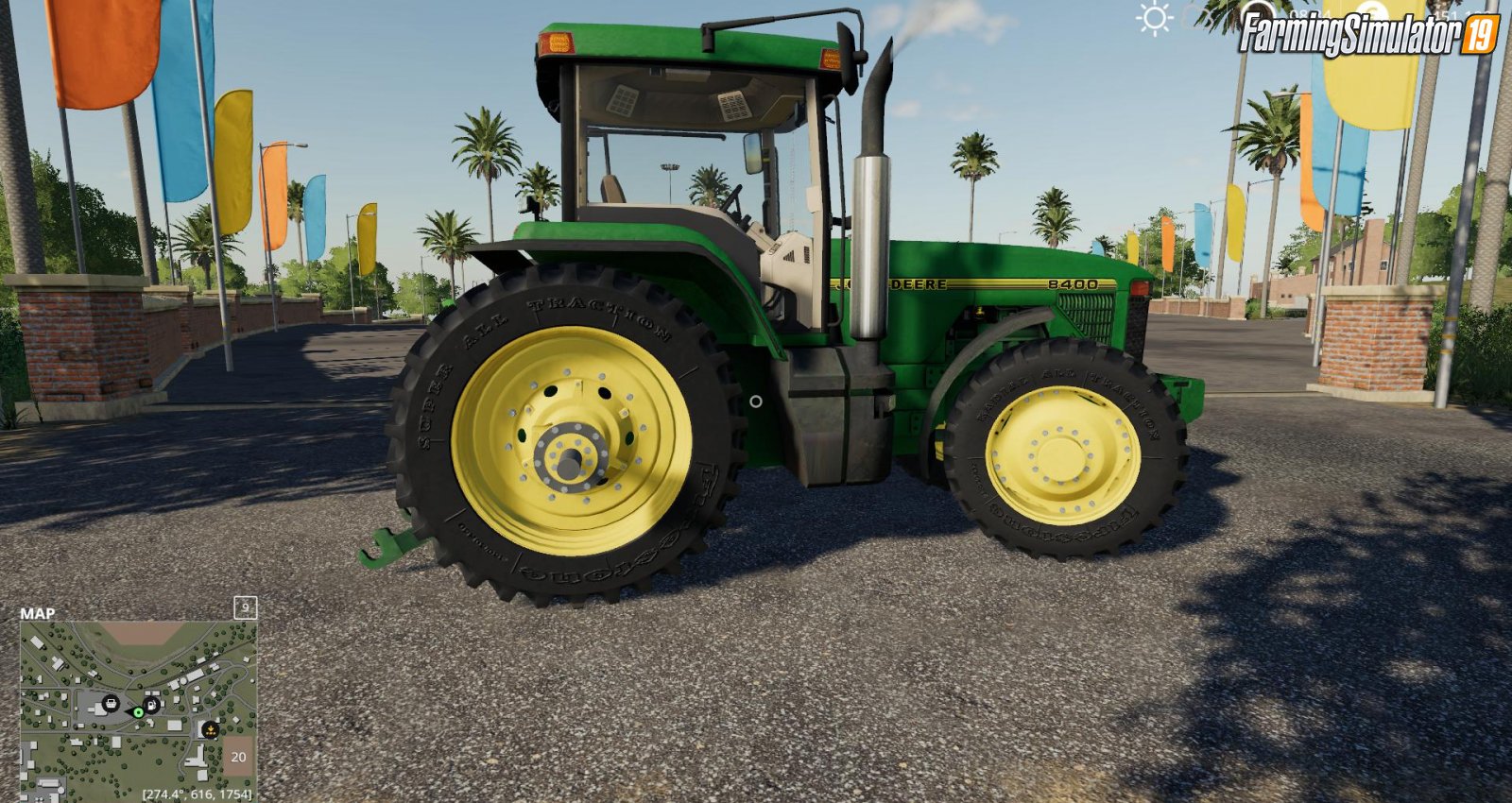 Tractor John Deere 8400 for FS19