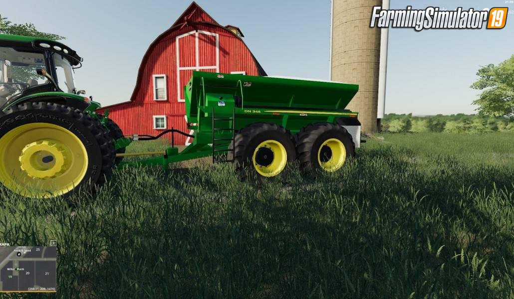 Trailer John Deere Dn345 v2.0 for FS19