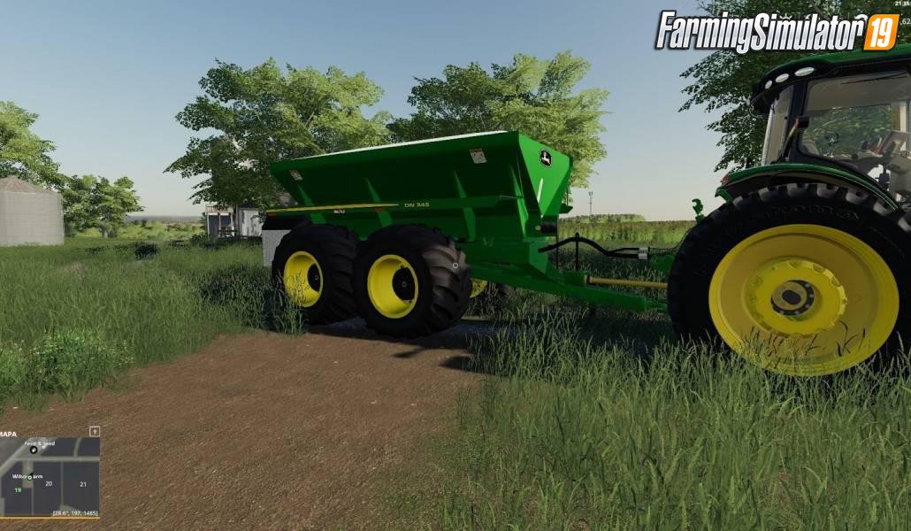 Trailer John Deere Dn345 v2.0 for FS19