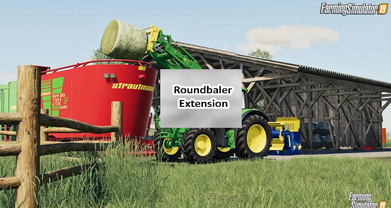 Round Baler Extension v1.0 for FS19