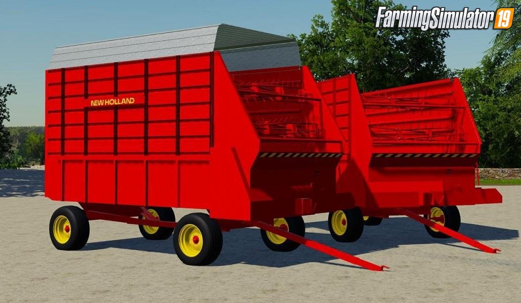 Trailer New Holland 716 ForageBox v1.0 for FS19