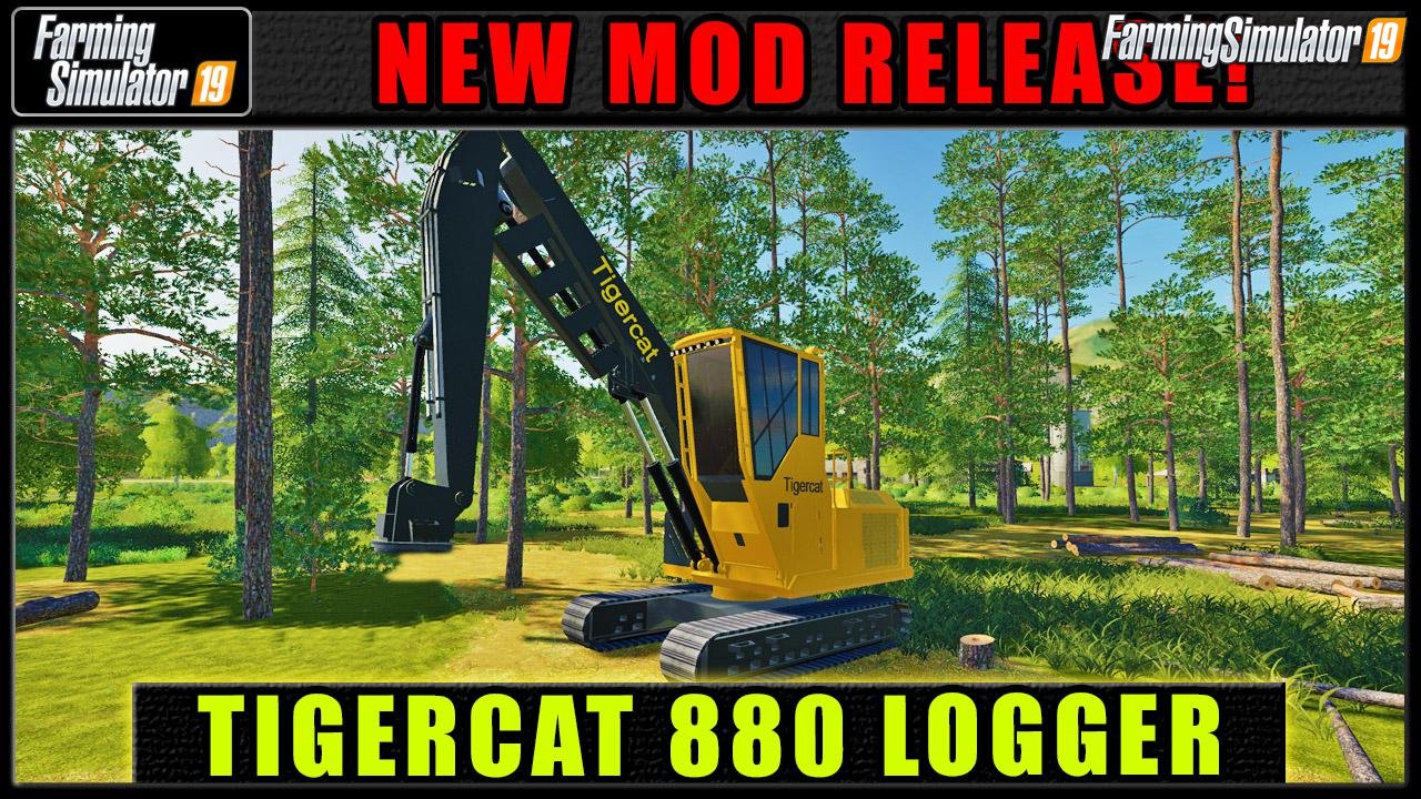 Tigercat 880 v1.0 by FDR Logging for FS19