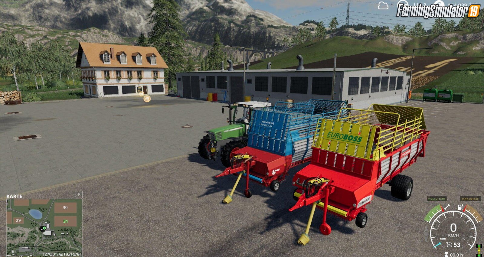 Trailer Pottinger Euroboss 330 T v1.0 for FS19