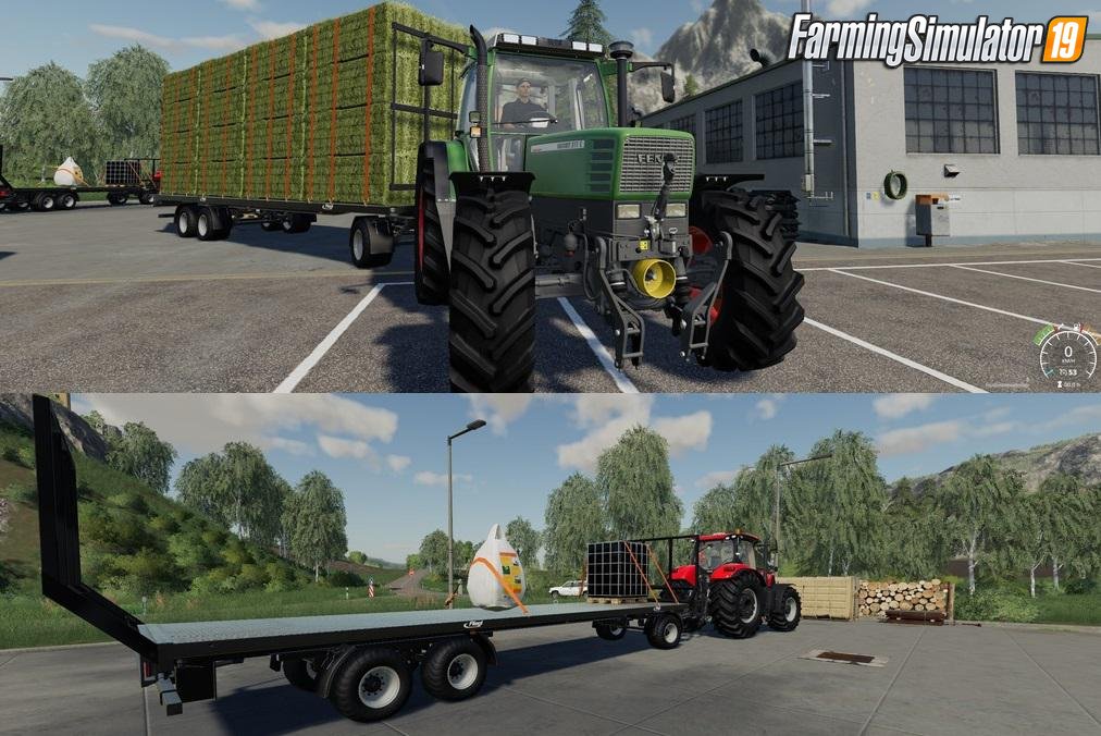 Trailer Fliegl DPW 180 Quaderballen Autoload v1.0 for FS19