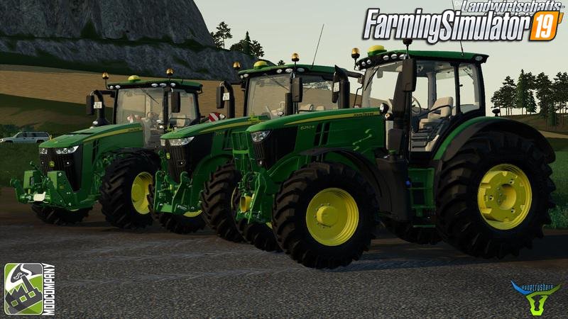 Tractor John Deere R-Series Pack by BC6 v2.0 for FS19