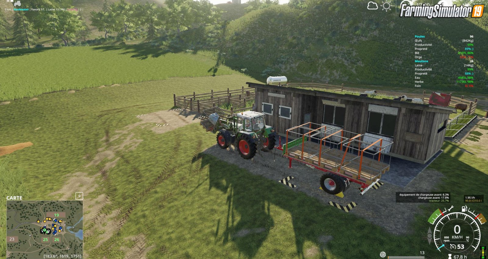 Buyable Wool Pallet for FS19