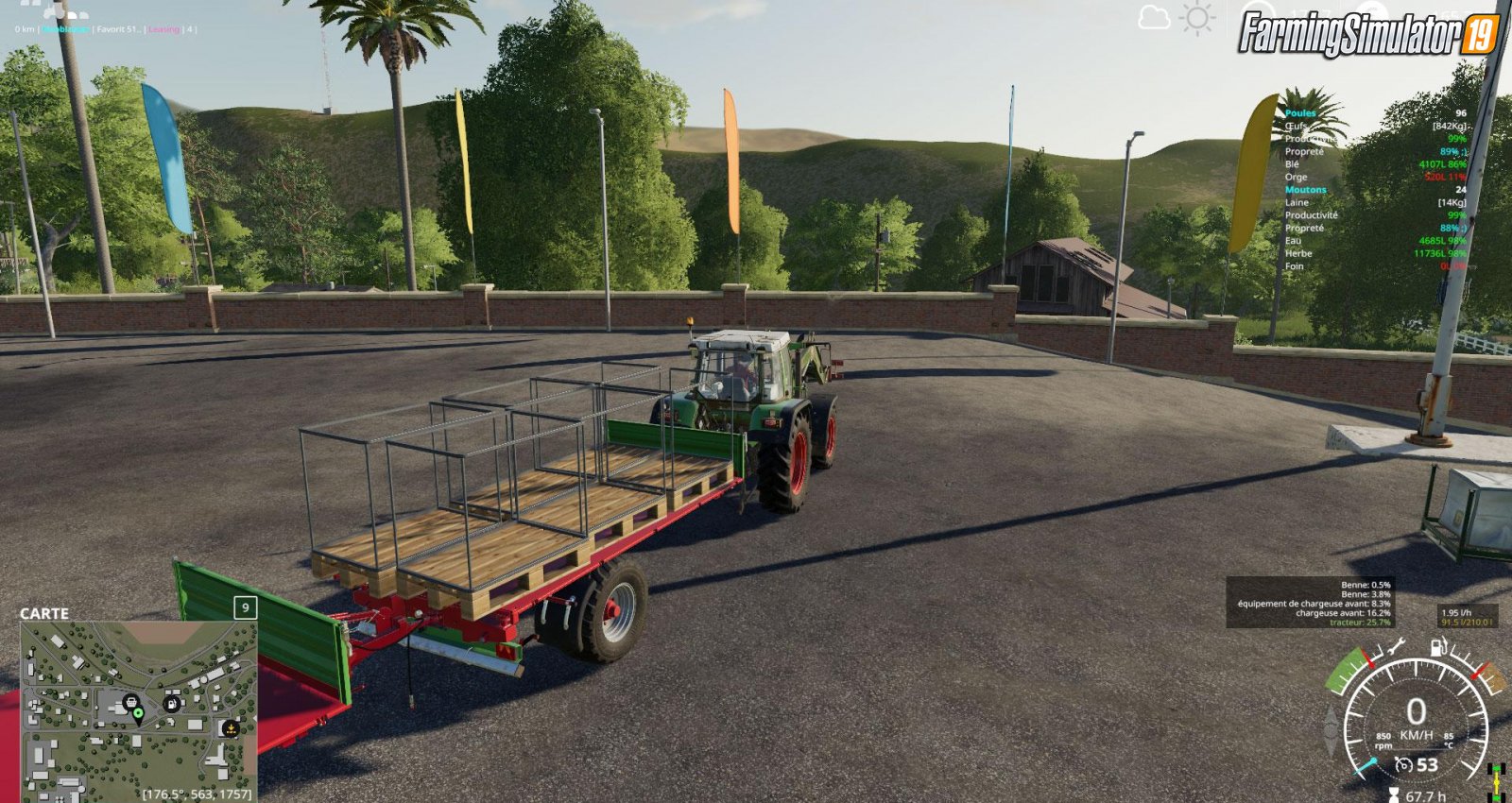 Buyable Wool Pallet for FS19