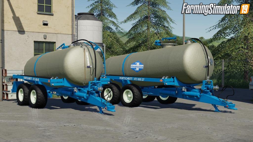 HTS Slurry Tanks Trailers Mods Pack for FS19