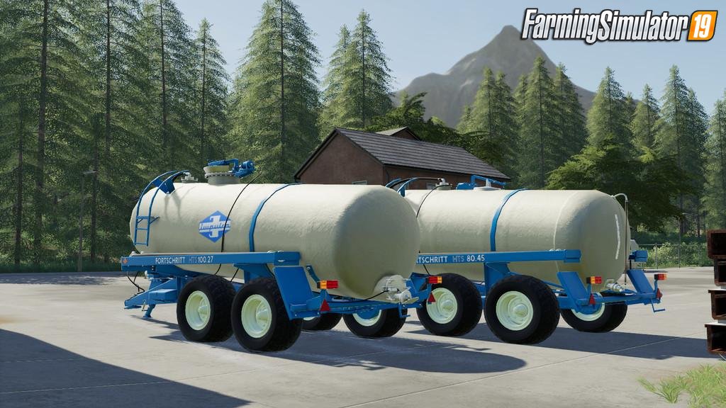 HTS Slurry Tanks Trailers Mods Pack for FS19