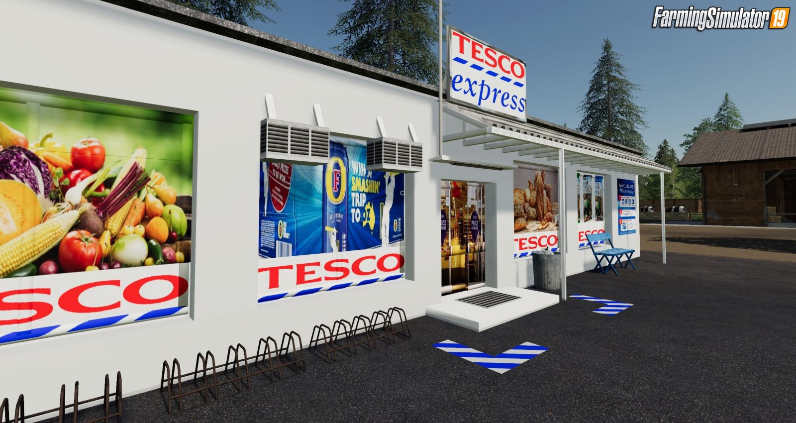 Tesco Express Egg Selling Point v1.0 for FS19