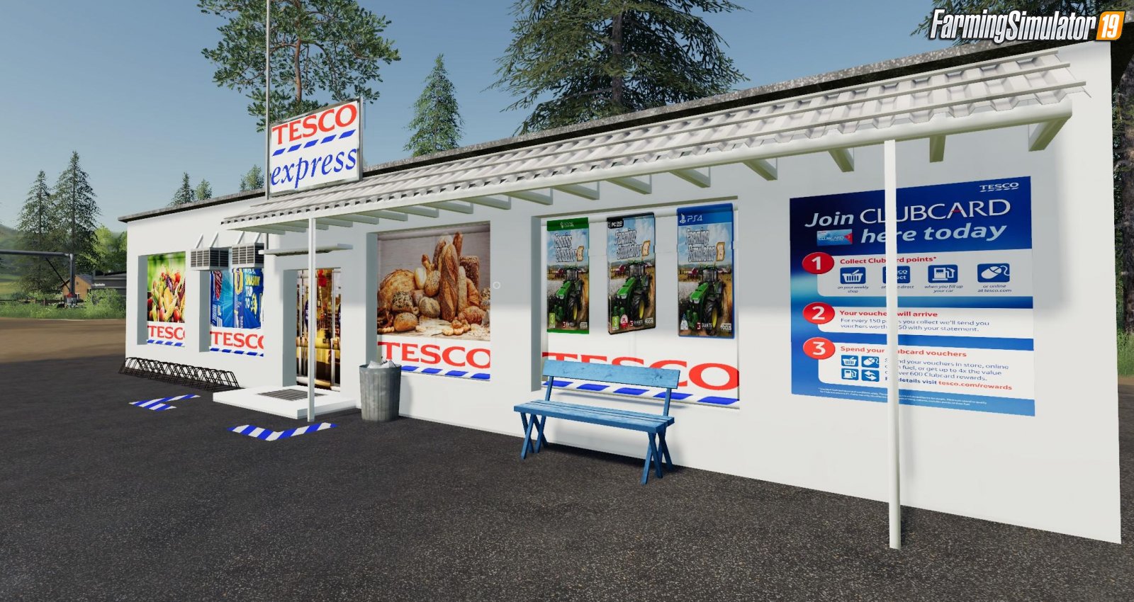 Tesco Express Egg Selling Point v1.0 for FS19