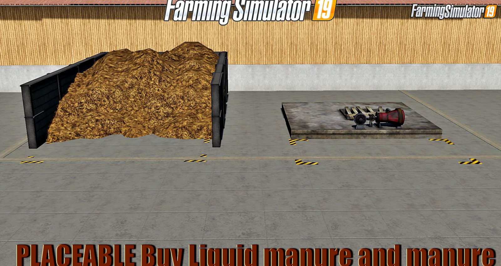 PLACEABLE Buy Liquid manure and manure v2.0 for FS19