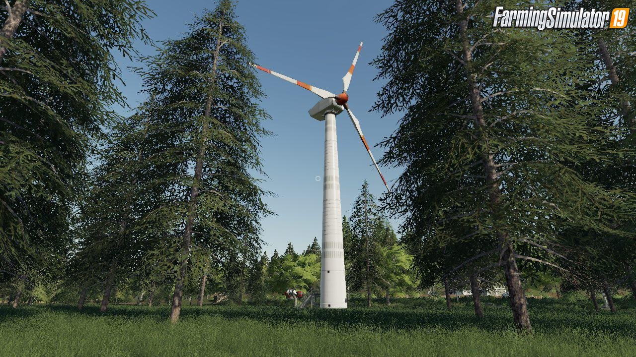 Placeable wind turbine revenue generator v1.0 by Stevie for FS19