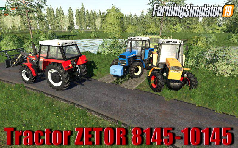 Tractor ZETOR 8145-10145 v1.0 for FS19